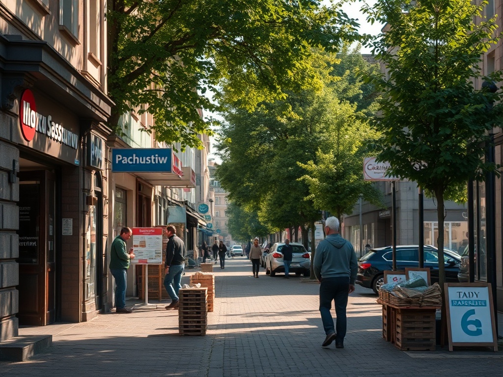 Młodzi kandydaci podczas targów pracy w Augustowie poszukujący nowych możliwości zatrudnienia